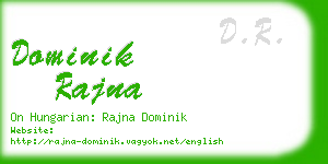 dominik rajna business card